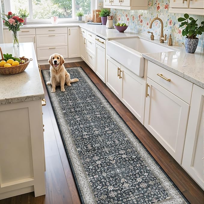 Ashen Washable 8ft Long Runners - Image 2
