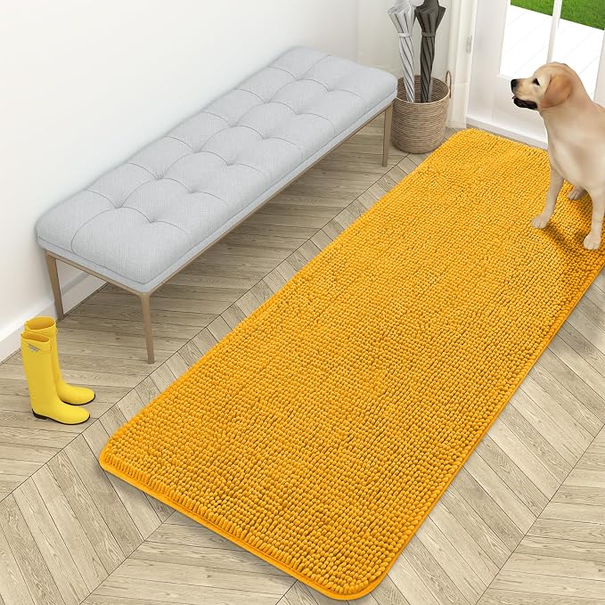 OLANLY Dog Door Mat for Muddy Paws 59x24, Absorbs Moisture and Dirt, Absorbent by OLANLY