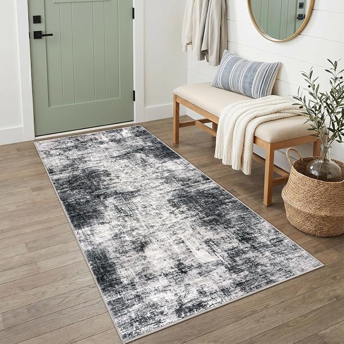 IOHOUZE Abstract Runner Rug 3x6 Ft Washable Runners by iOhouze