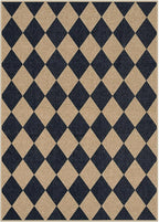 Lahome Checkered Easy Jute 5x7 Area Rugs, Washable Outdoor Patio Rug - Image 9