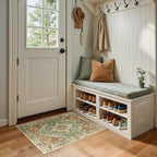 RELEANY Area Rugs Small 2'x3' Washable Non-Slip, Floral Vintage Distress - Image 5