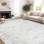 Washable 4×6 Area Rugs for Living Room, Vintage Floral Rug Soft Non Slip Stain - Image 3