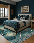 BESTSWEETIE Area Rug 6x9 Rug Machine Washable Non-Slip Low Pile Print Pattern - Image 8