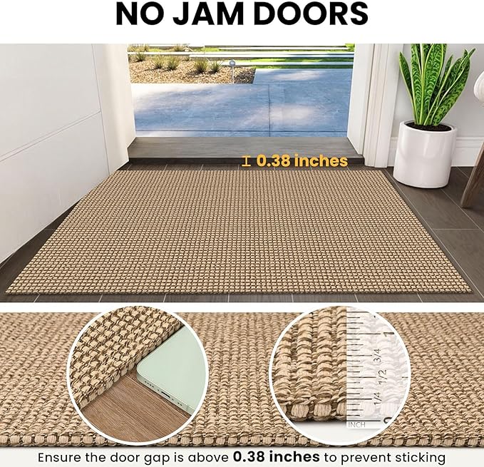 IOHOUZE Washable Exrea Long Hallway Runner Rug 2.6x18 Rubber Backed Kitchen - Image 3