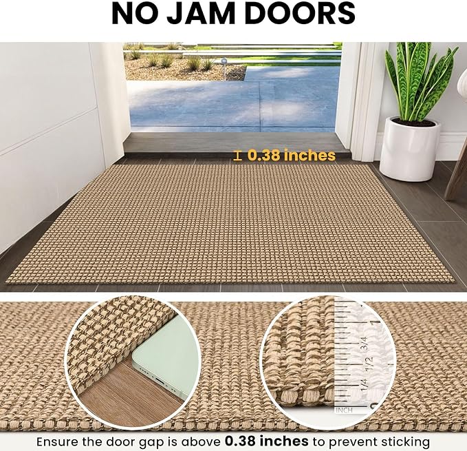 IOHOUZE Washable Exrea Long Hallway Runner Rug 3x18 Non Slip Rubber Backed - Image 3