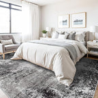 8x10 Washable Living Room Rug – Modern Neutral Abstract Large Area Rug - Image 4
