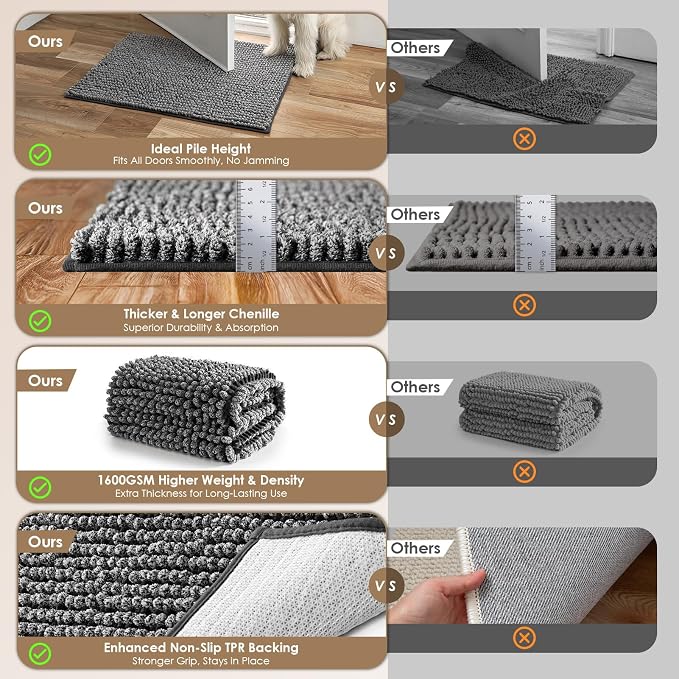 EHEYCIGA Super Absorbent Dog Door Mat - Image 2