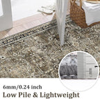 Yamaziot Washable Runner Rug 2x8 – Non Slip Boho Floral Hallway Runner Rug - Image 4