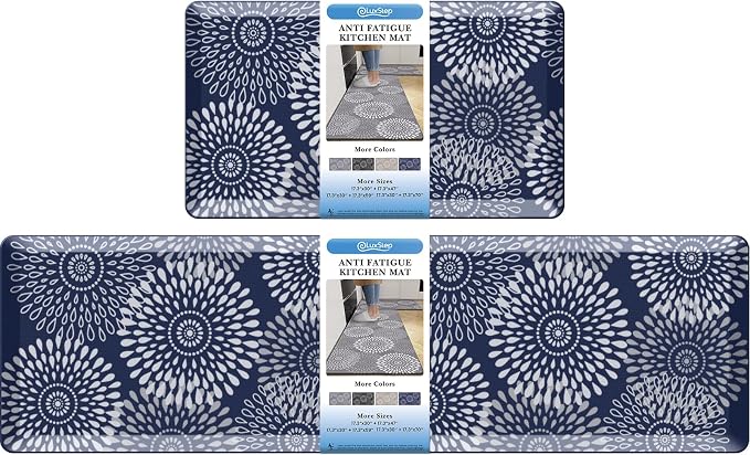 LuxStep Kitchen Mats for Floor, 0.47 inch Thicker Cushioned Rug Anti-Fatigue by LuxStep