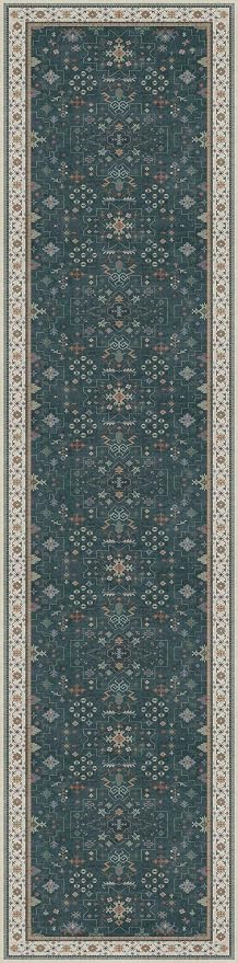 Hazo Haus Dark Green Hallway Runner Rug 12 ft Long - Image 3
