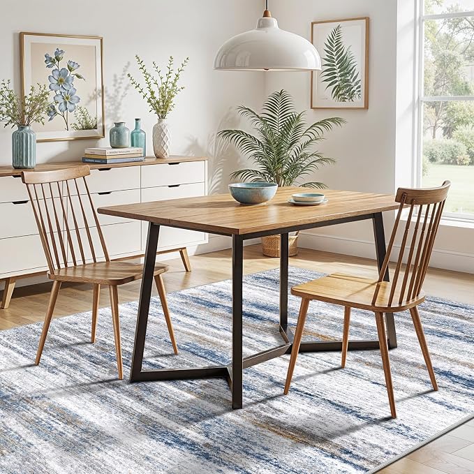 5x7 Area Rug for Living Room: Non-Slip Washable Rugs for Dining Room Bedroom - Image 3