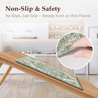 Boho Kitchen Mats for Floor 2 Piece Set Anti Fatigue Cushioned PVC Kitchen Rugs - Image 4