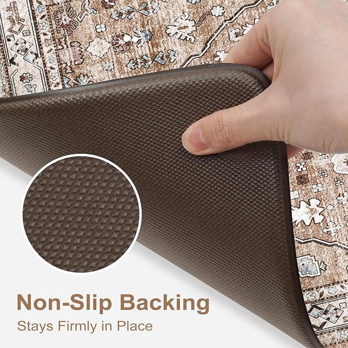Collive Boho Kitchen Mats for Floor 2 Piece, Cushioned Anti Fatigue Mat Comfort - Image 5
