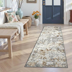 Toneed Entryway Runner Rug 2x6 for Hallway Kitchen, Washable Non-Slip Rug by Toneed
