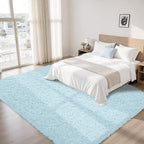 8x10 Area Rug for Living Room:Ultra Soft Fluffy Shag Teal Blue Rugs, Large - Image 2