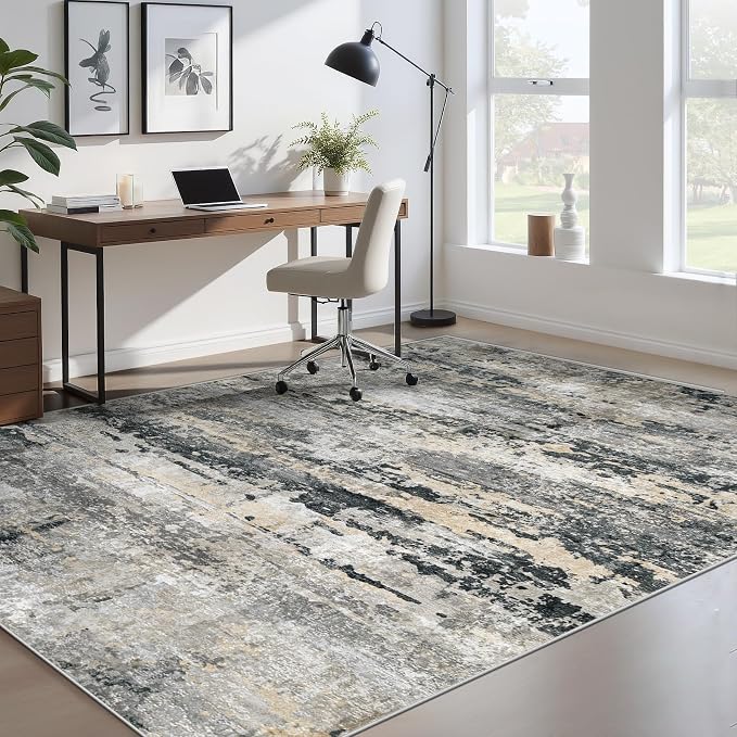 pmtsns Area Rugs 6x9 for Living Room: Washable Rug Modern Abstract Neutral Soft - Image 7