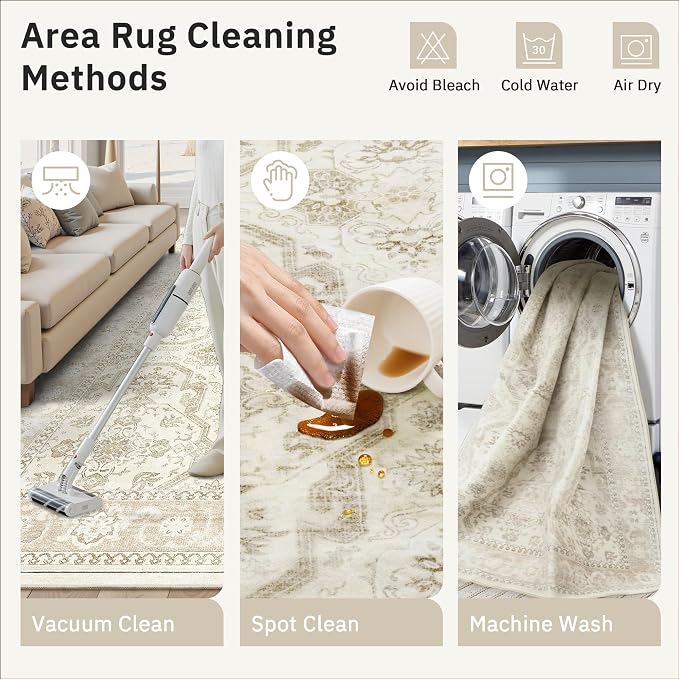 Soalmost Runner Rug 2x6 Washable Non-Slip Kitchen Runner Rugs - Image 9