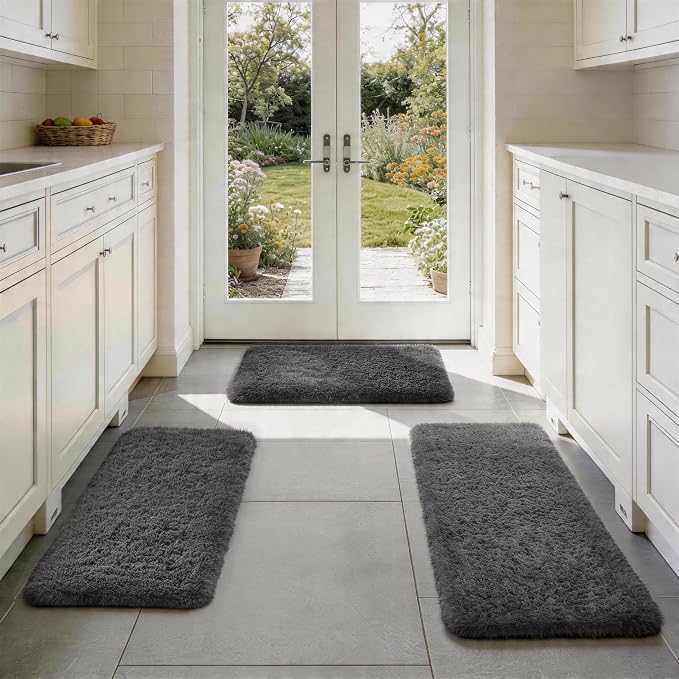Ophanie Small Rug Washable Non Slip Throw Bedside Area Rugs, Fluffy Soft Mini by Ophanie