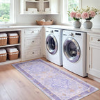 RELEANY Area Rugs Runner 2'x6' Washable Non-Slip, Floral Vintage Distress - Image 4