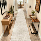 2x12 Runner Rug for Hallways Non-Slip Long Rug Runners, Boho Vintage Washable - Image 7