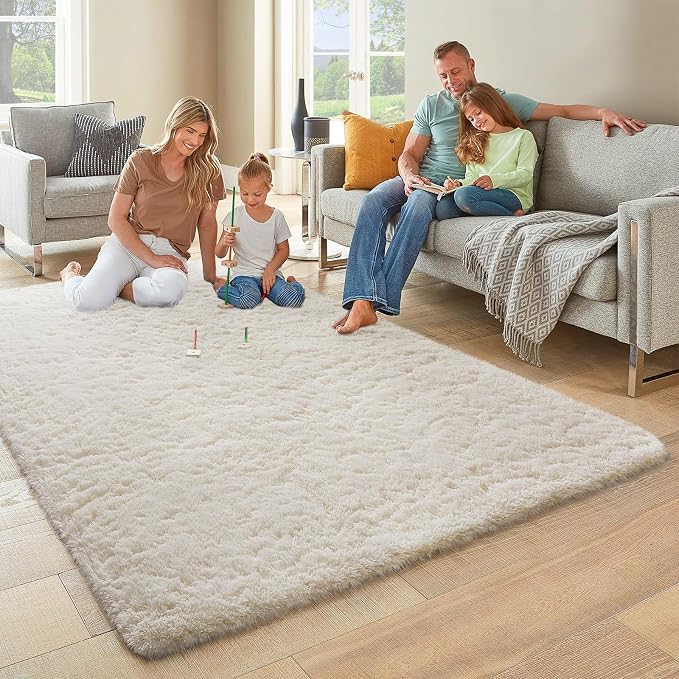 Ophanie 6x9 Area Rugs, Upgrade Non-Slip Fluffy Soft Rugs - Image 5