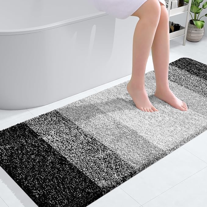 OLANLY Large Bathroom Rugs Mat 54x24, Extra Soft Absorbent Microfiber Bath Rugs by OLANLY