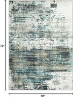 4x6 Area Rugs Washable Rug: Modern Abstract Living Room Rug Soft Anti-Skid Thin - Image 2