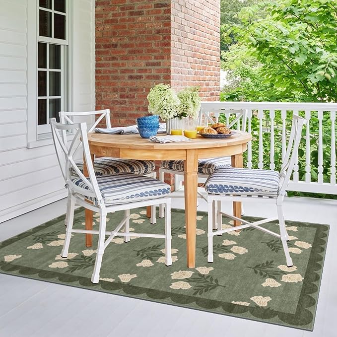 4x6 Covered Outdoor Patio Rug - Image 7