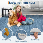 GarveeHome Scalloped Washable Area Rug 6 x 9 Rugs - Image 8