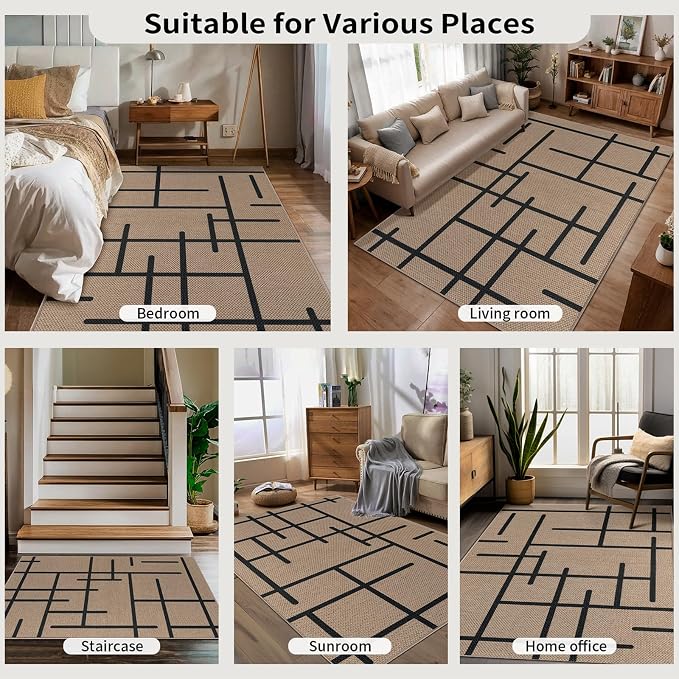 Tangsoo Modern Easy Jute Rug 2x4 Small Rugs - Image 8