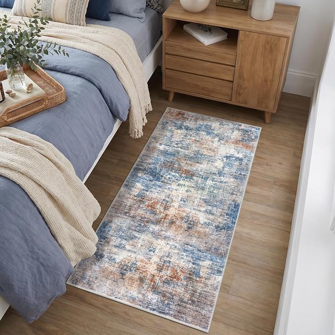 IOHOUZE Abstract Runner Rug 2x4 Ft Entryway Rugs Washable Door Mat Indoor - Image 8
