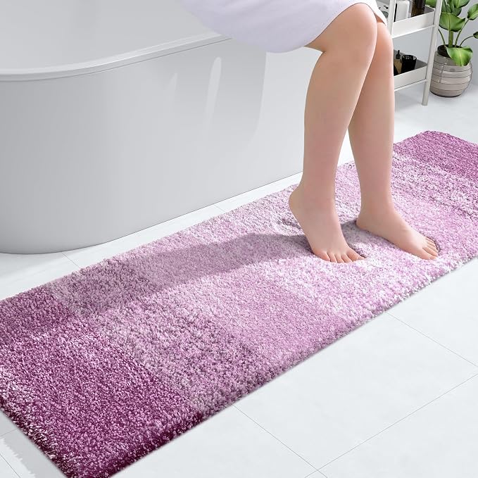 OLANLY Bathroom Runner Rugs Mat 59x17, Extra Soft Absorbent Microfiber Bath Rugs by OLANLY