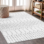 Lahome Moroccan Washable Living Room Rug 3x5 Area Rugs - Image 2