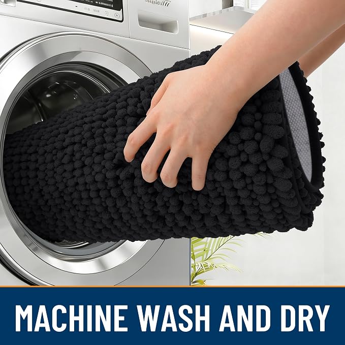 OLANLY Dog Door Mat for Muddy Paws 59x24, Ultra Absorbent Chenille Mud Doormat - Image 5