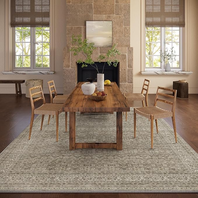 10x12 Area Rugs for Living Room: Large Rugs Washable Stain Resistant Non Slip - Image 5