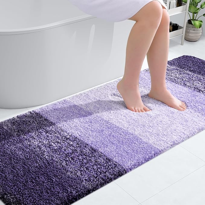 OLANLY Bathroom Runner Rugs Mat 70x24, Extra Soft Absorbent Microfiber Bath Rugs by OLANLY