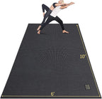 GXMMAT Large Yoga Mat 12'x6'/10'x6'/6'x8', Extra Thick Workout Mats by GXMMAT