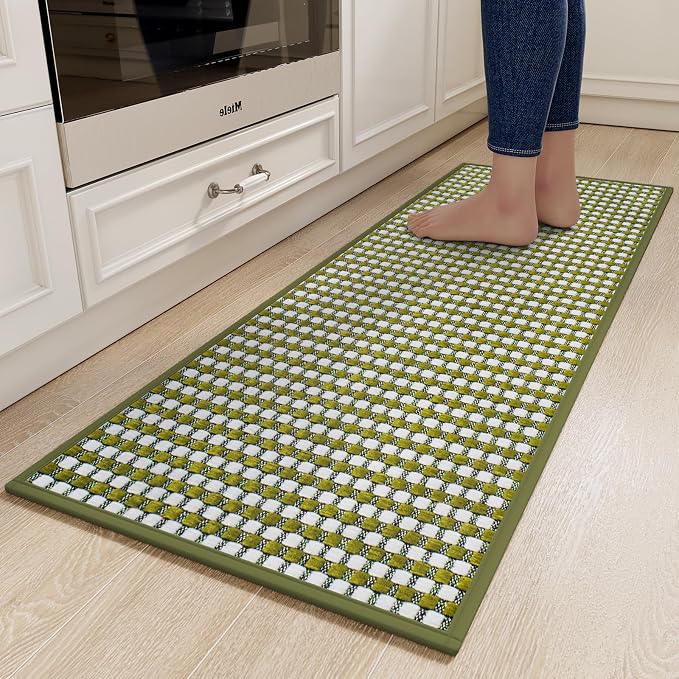 YDKGL Kitchen Runner Rugs Non Slip Washable, Super Absorbent Soft Chenille by YDKGL