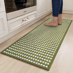 YDKGL Kitchen Rugs Non Slip Washable, Rubber Backing Soft Chenille Braided by YDKGL