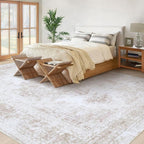 XLUEZ Area Rug 10x14 Living Room Rug, Machine Washable Vintage Distressed - Image 3