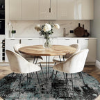 RELEANY Washable Area Rugs 6ft Non-Slip Modern Abstract Soft - Image 3