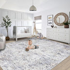 XLUEZ 9x12 Area Rug for Living Room, Washable Modern Abstract Large Area Rug - Image 6