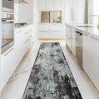 RELEANY Washable Area Rugs 2'x10' Non-Slip Modern Abstract Soft by RELEANY