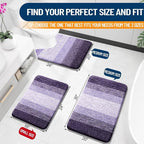 OLANLY Small Bathroom Rugs Mat 24x16, Extra Soft Absorbent Microfiber Bath Rugs - Image 2