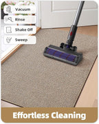 Color&Geometry Ultra Thin Indoor Door Mat 48"x72", Non Slip Rubber Backed Dirt - Image 8