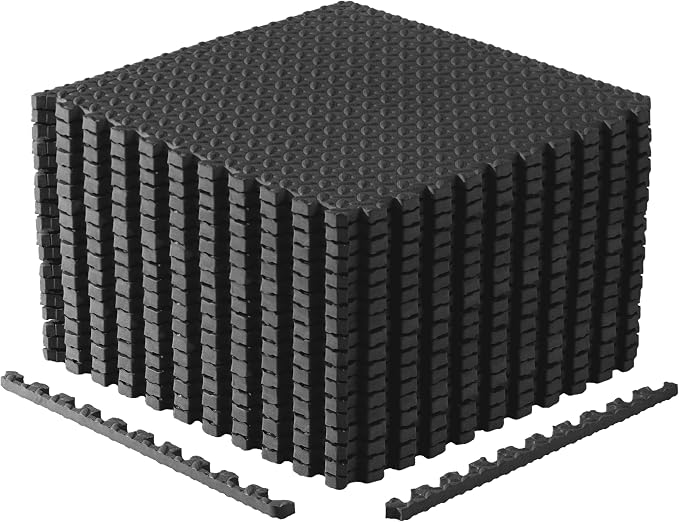 CAP Puzzle Exercise Mats | 3/4” Thick EVA Interlocking Foam Tiles by CAP
