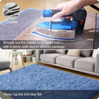qulint Blue Rug for Living Room 5x7, Large Fluffy 5x7 Area Rug for Bedroom Soft - Image 5