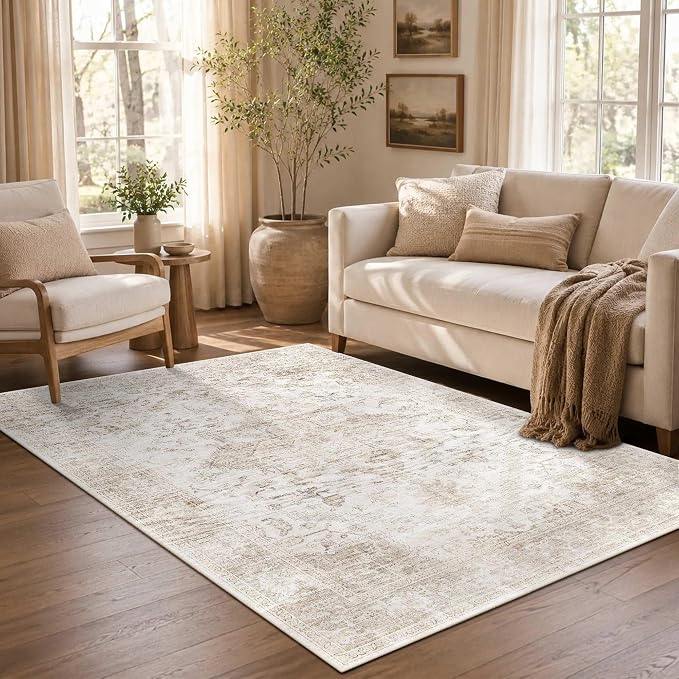 Rugxara 3x5 Washable Entryway Rug, Non Slip Boho Runner Rugs - Image 4