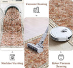 Yamaziot Washable Runner Rug 2x6 – Non Slip Boho Floral Hallway Runner Rug - Image 4