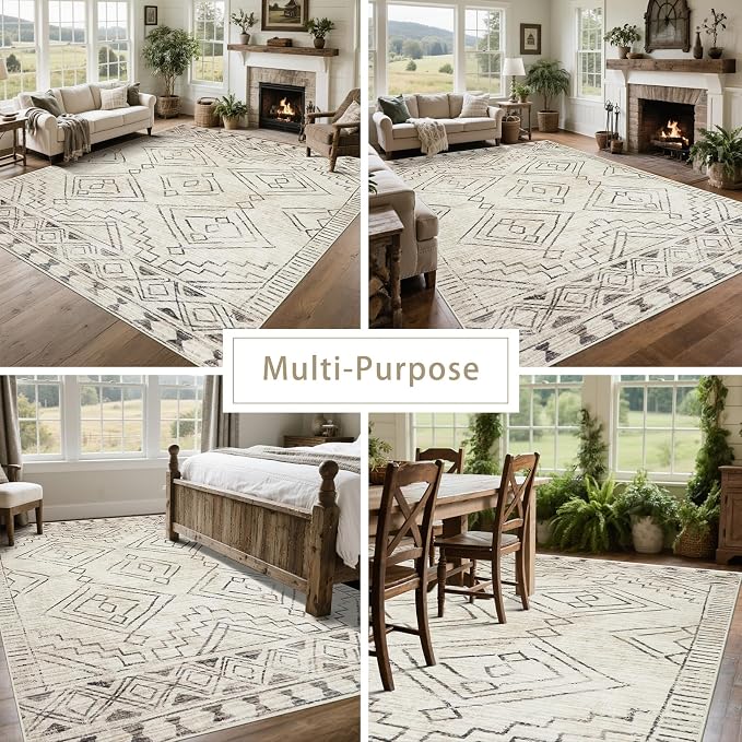 Srugn Washable Rugs 8x10 Area Rugs - Image 5